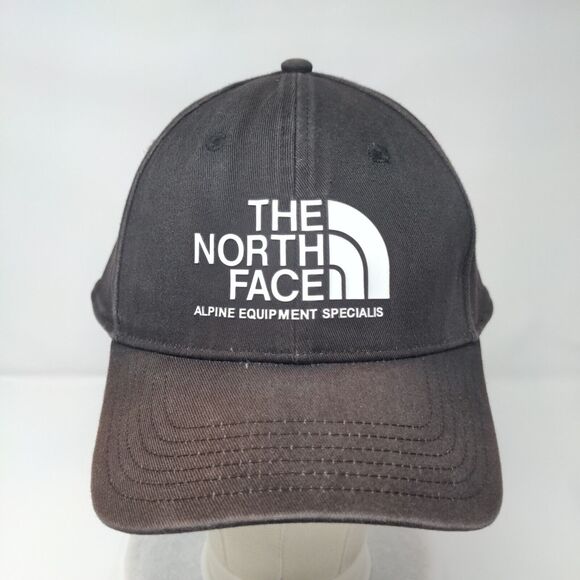 The North Face Snapback Hat Black One Size Adjustable Vented Holes 6 Panel - Picture 2 of 7